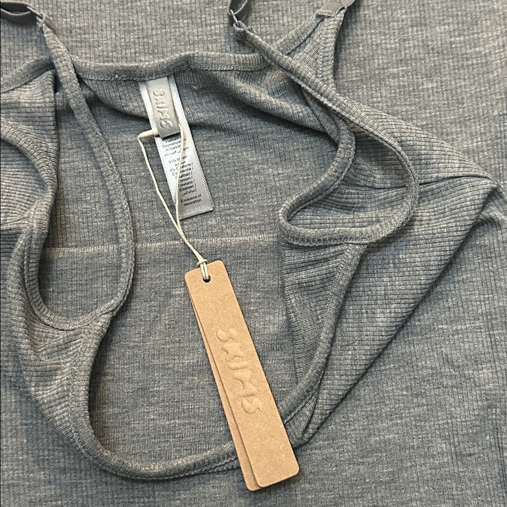 SKIMS Gray Ribbed Tank Dress - Picture 5 of 8